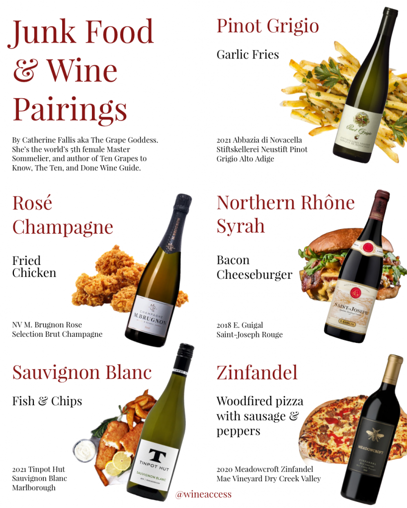 Junk Food Wine Pairings discover.wineaccess