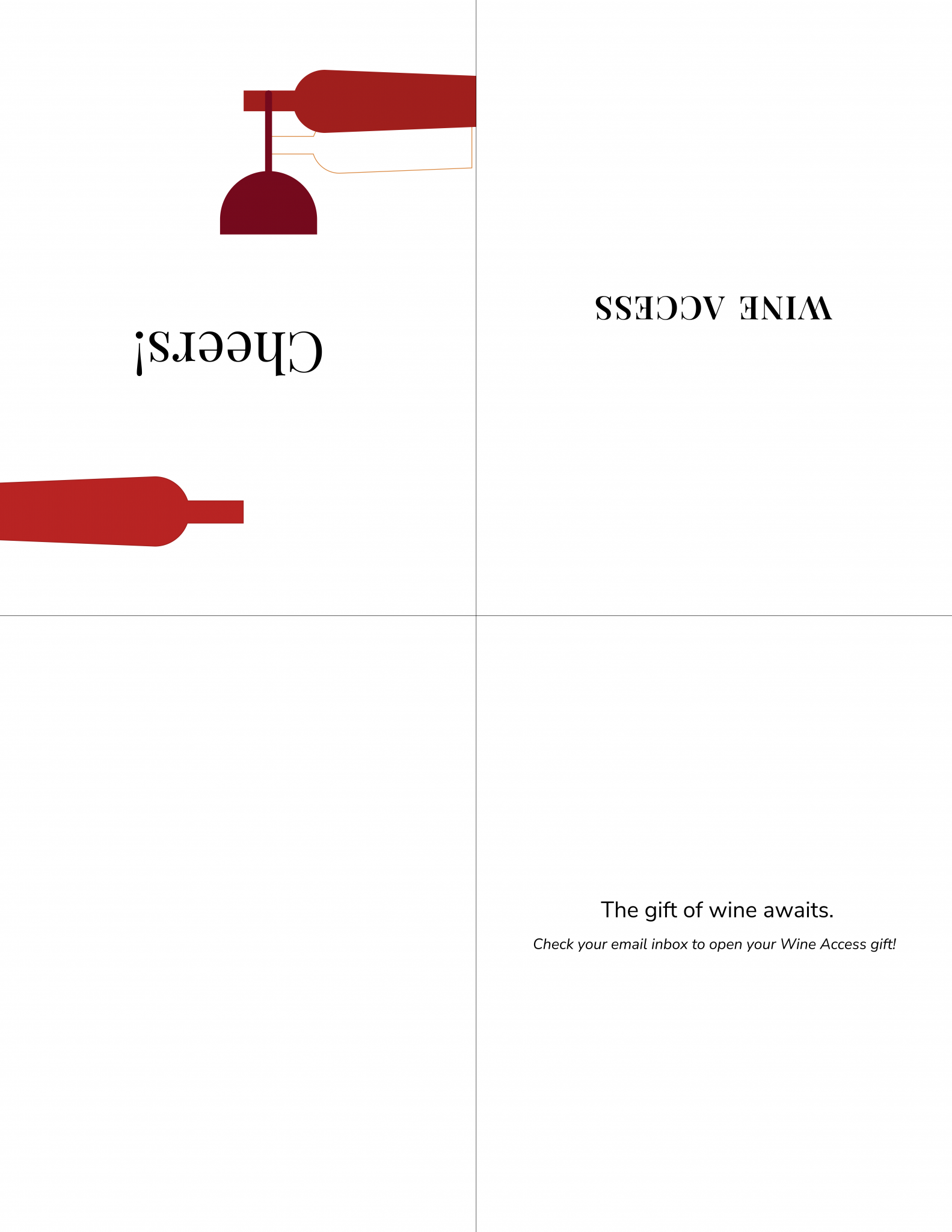 Wine Access Printable Gift Card